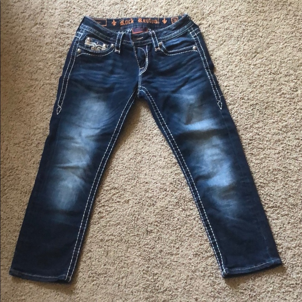 Iselin Rock Revival Crop Capri